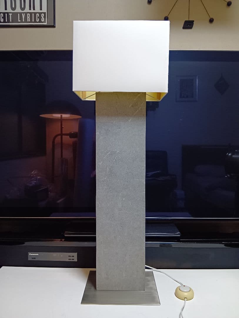廃盤　稀少　フクラ　HUKLA　ブロック　ストーン　フロアスタンド　ランプ