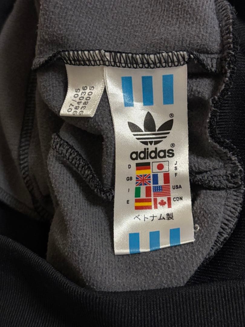 希少 90s adidas トラックジャケット　赤黒