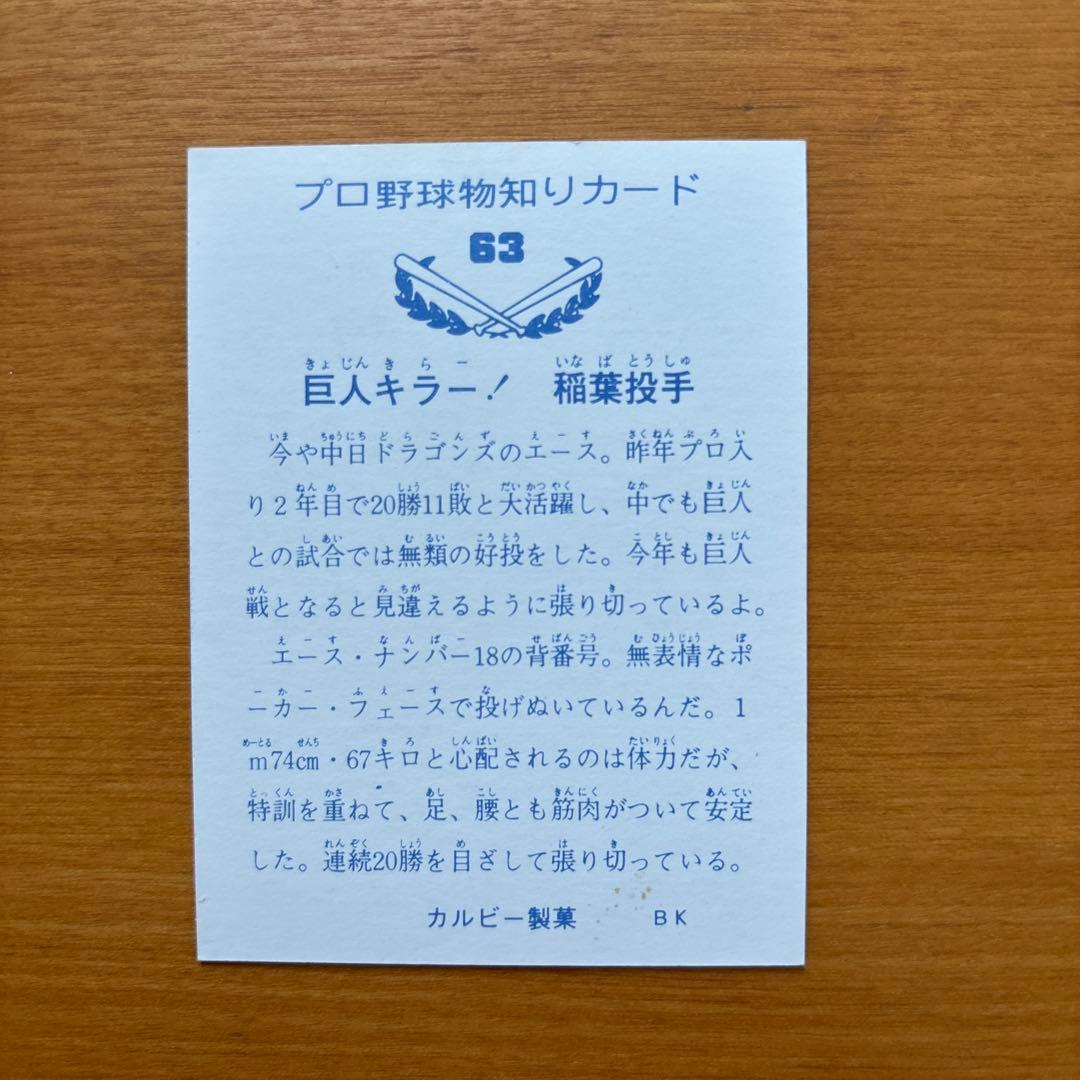ドラゴンズレアカード6枚セット(稲葉投手、マーチン、飯田、谷沢、松本投手)