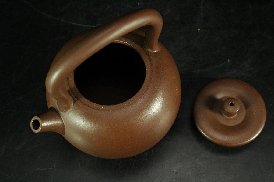 shencu 中国美術 煎茶 紫泥 茶器 急須 在印(K-YC690)