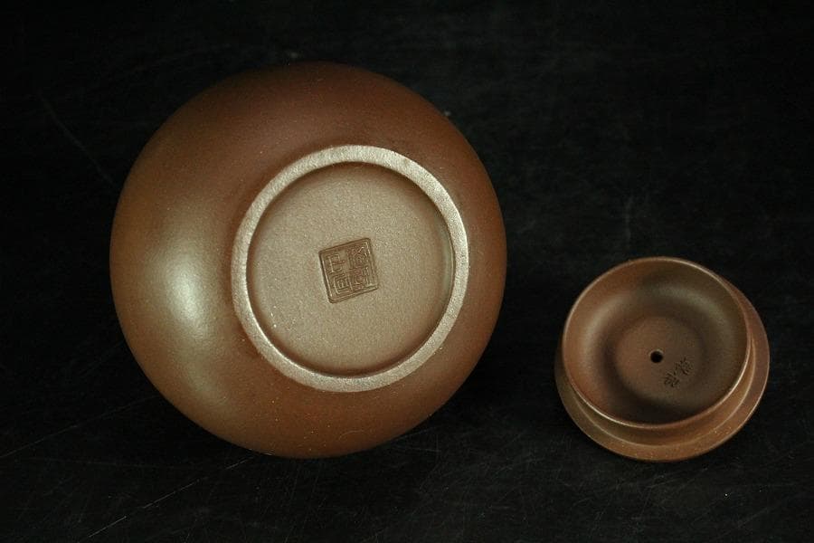shencu 中国美術 煎茶 紫泥 茶器 急須 在印(K-YC690)