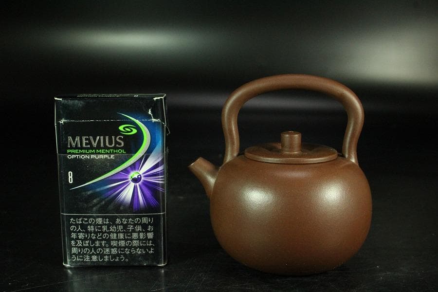 shencu 中国美術 煎茶 紫泥 茶器 急須 在印(K-YC690)