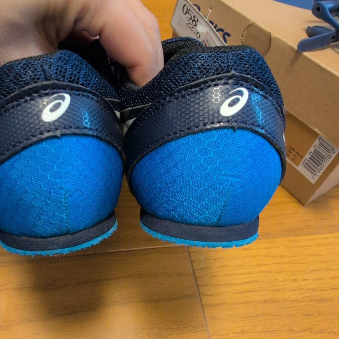 アシックスASICS陸上スパイクオールウェザー・土トラック兼用エフォート13美品