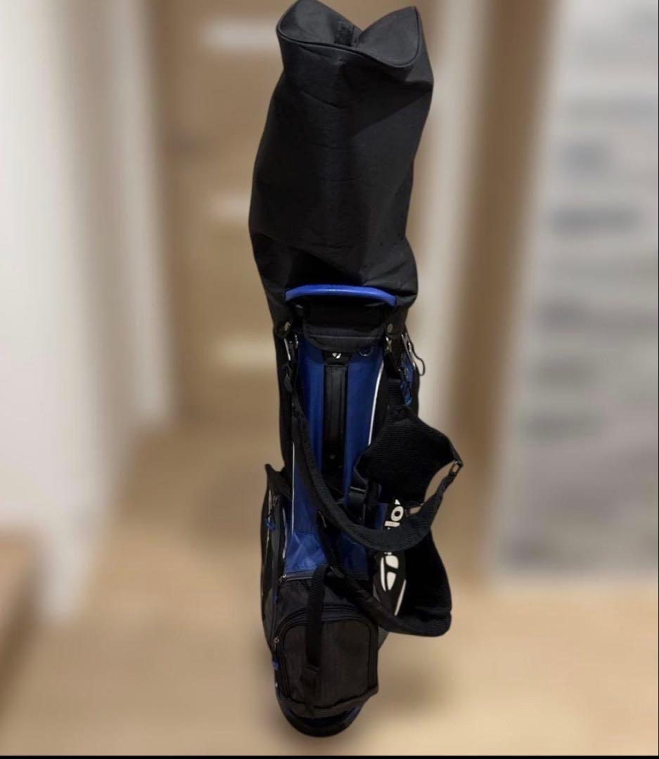 TaylorMade スタンド式　軽量　キャディバッグ 黒/青