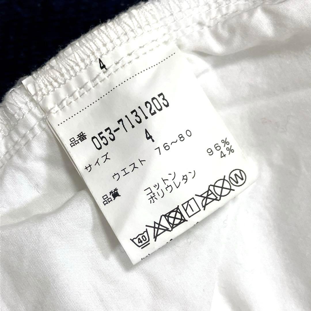 PEARLY GATES GOLF デニムパンツ　4 ストレッチ　白　ロゴ刺繍