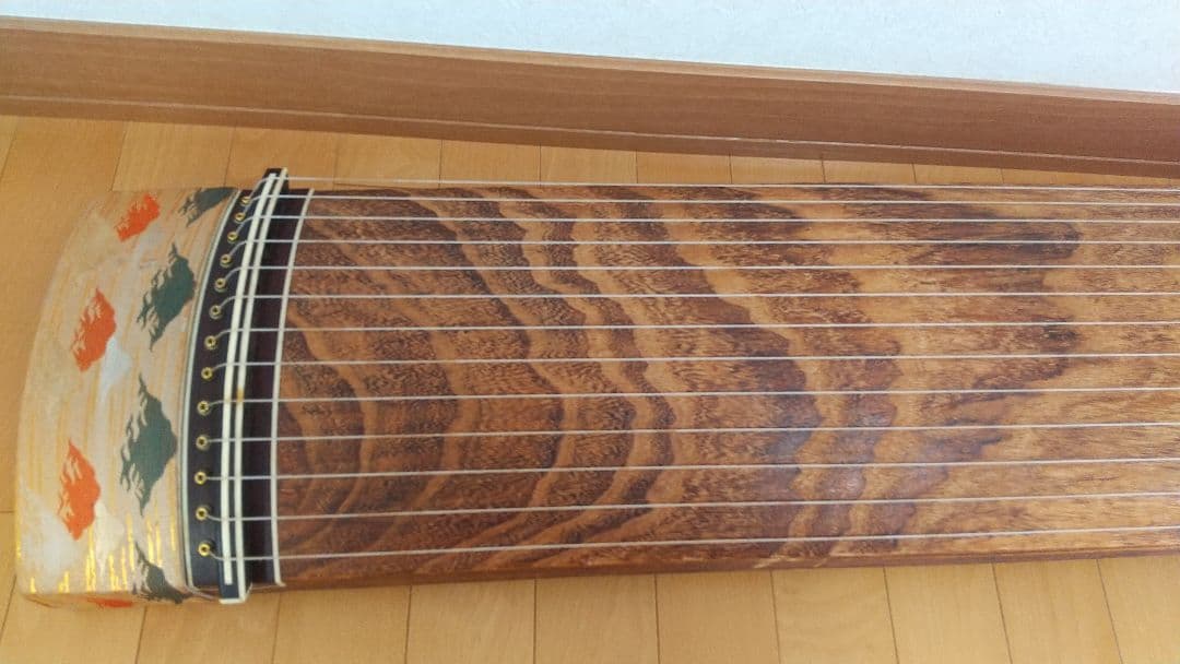 【付属品多数】生田流 高級 和琴 お琴 13弦琴 すだれ彫 お筝 弦楽器