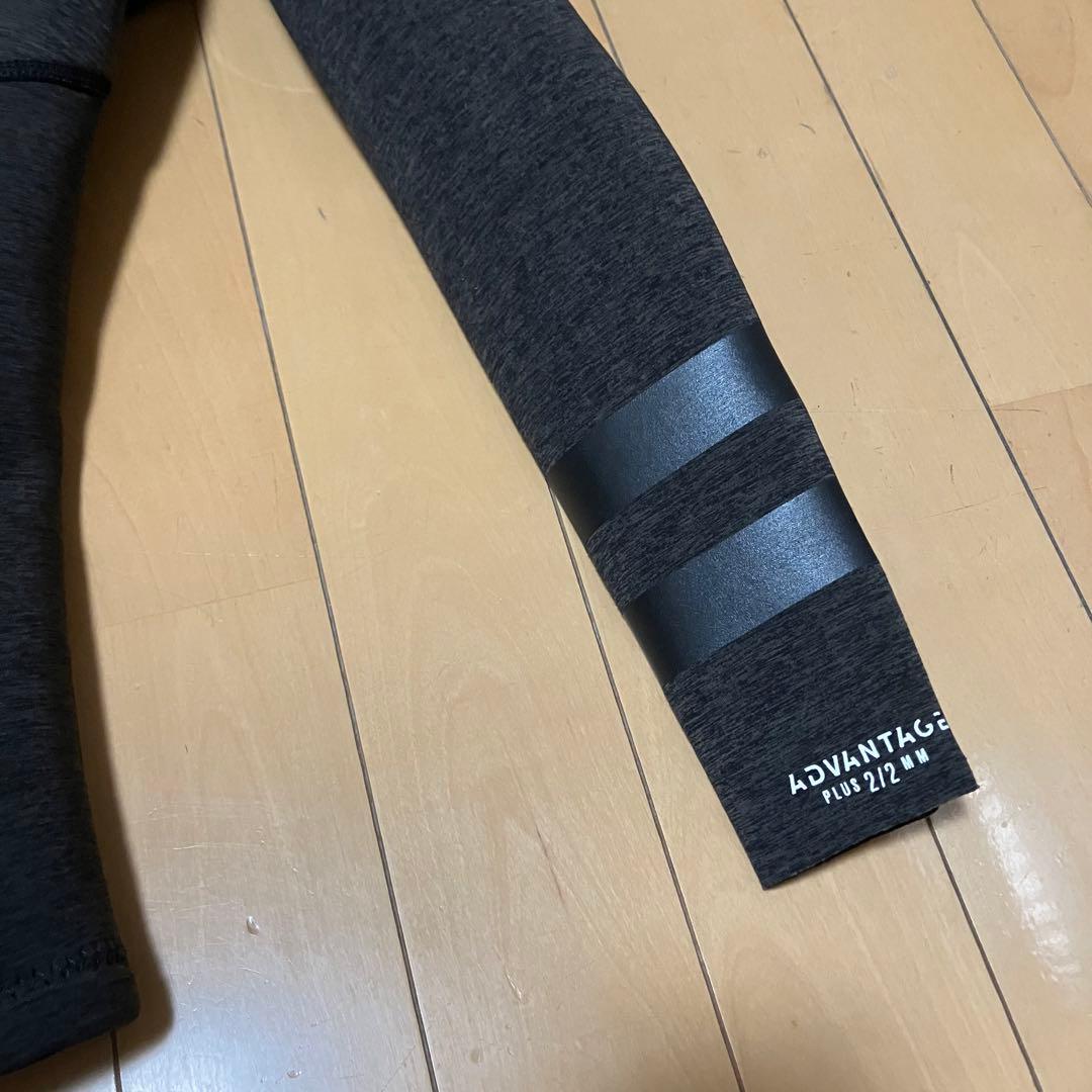レディース 長袖タッパー フロントジップ ウェットスーツ タッパー ダークグレー