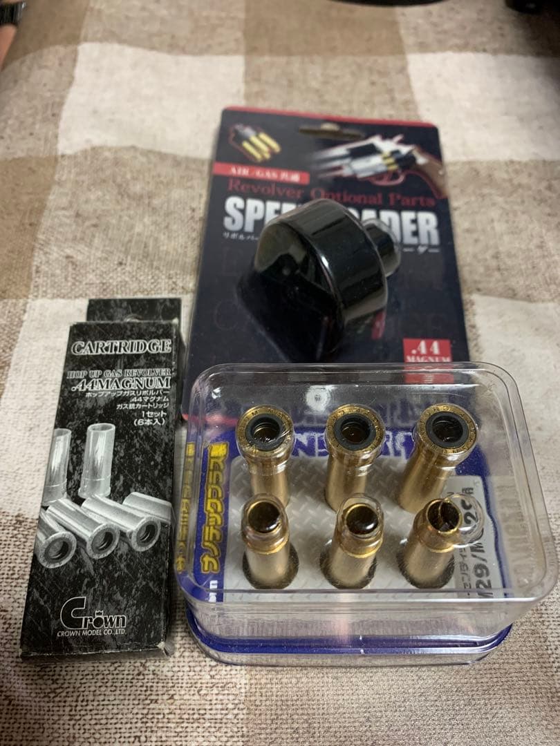 M629 10禁エアコキ、ガスリボルバー シルバー 8インチ 付属品あり