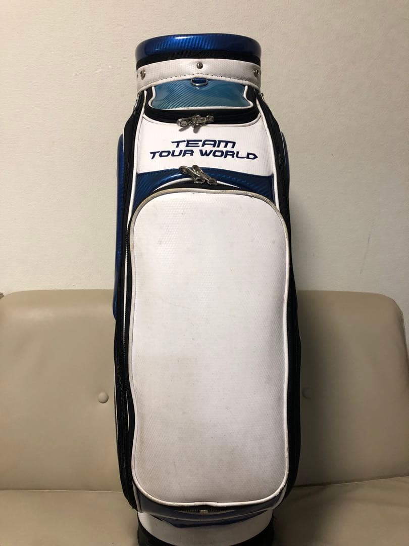 【送料込み】廃盤　高級HONMA TOUR WORLD キャディバッグ 青　白