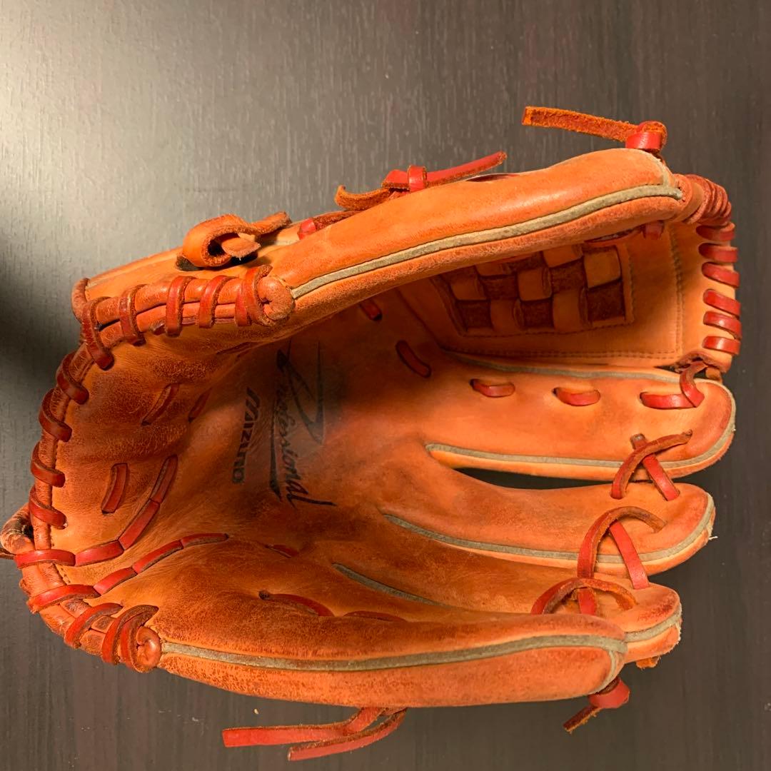 Mizuno 軟式グローブ オレンジ