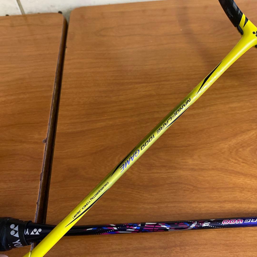 YONEX バドミントンラケットナノフレア1000ゲーム.400 ジャンク美品