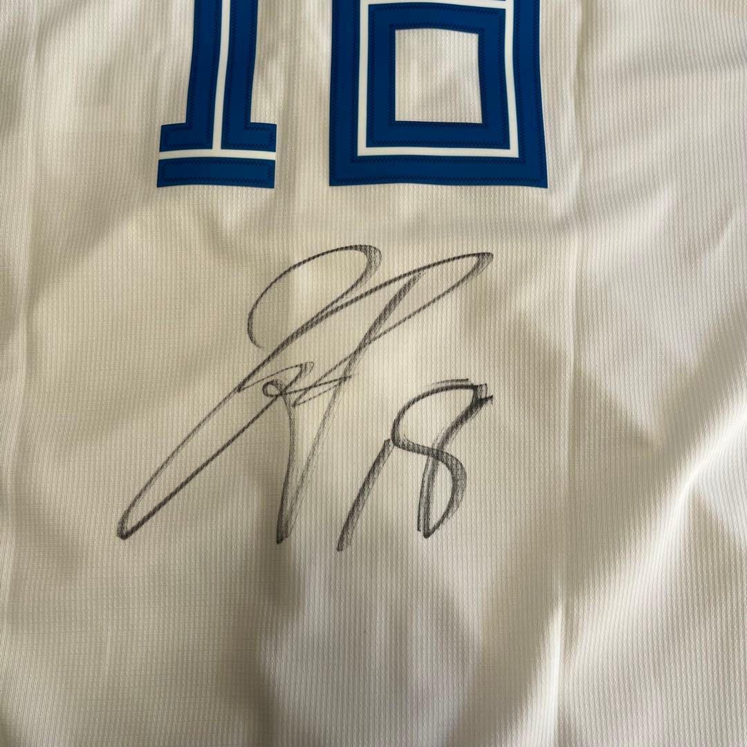 北海道日本ハムファイターズ 山崎福也選手 サイン入りユニフォームL