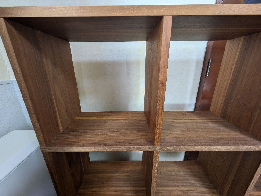 無印良品　スタッキングシェルフ　ウォルナット　3×３