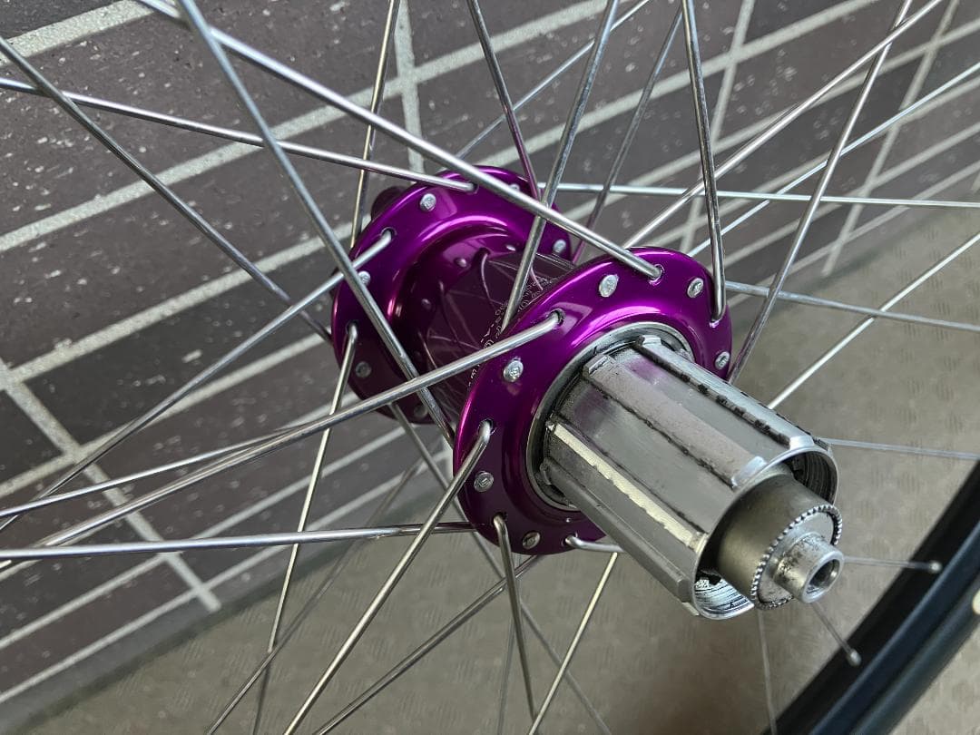 パーツ CHRIS KING ISO HUB PURPLE x WTB KOM 27.5