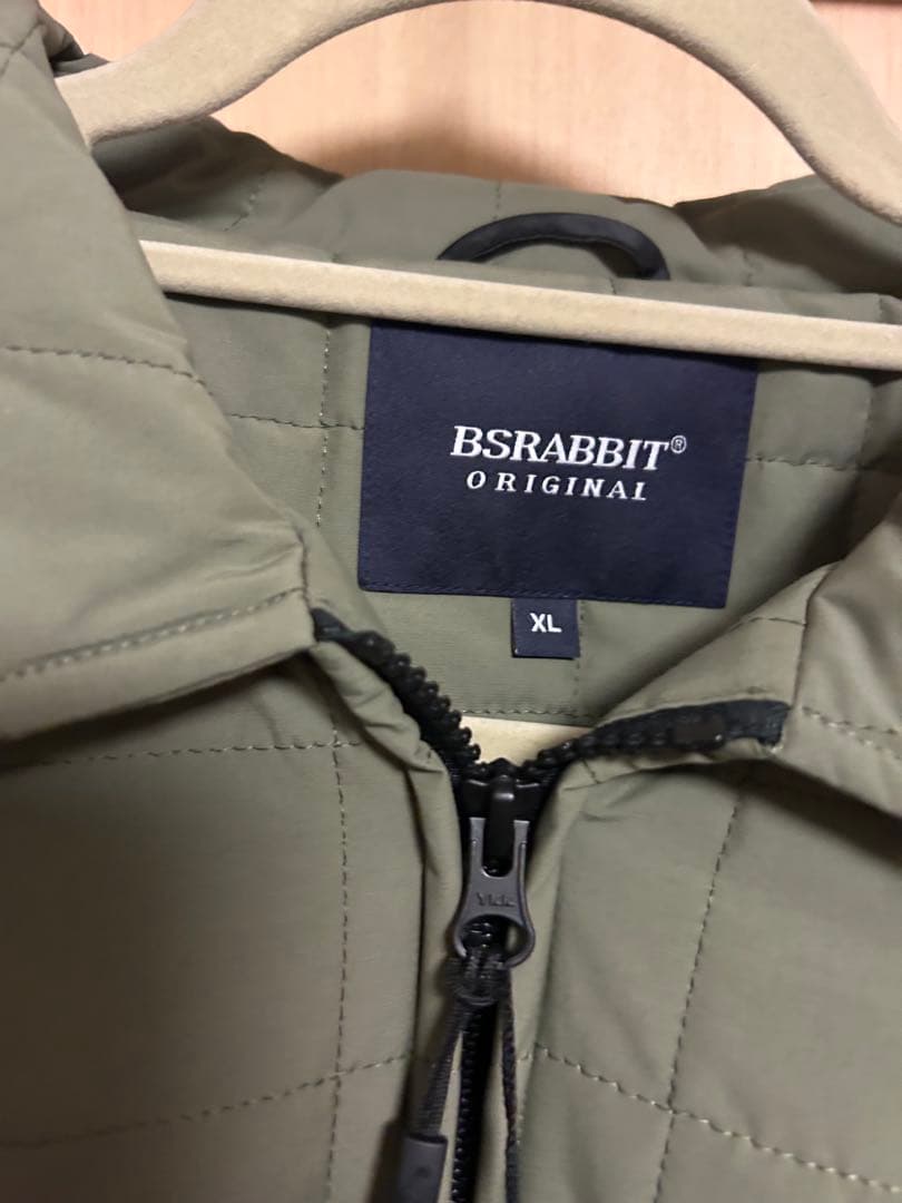 BSRABBIT オリーブ XL ジップアップジャケット