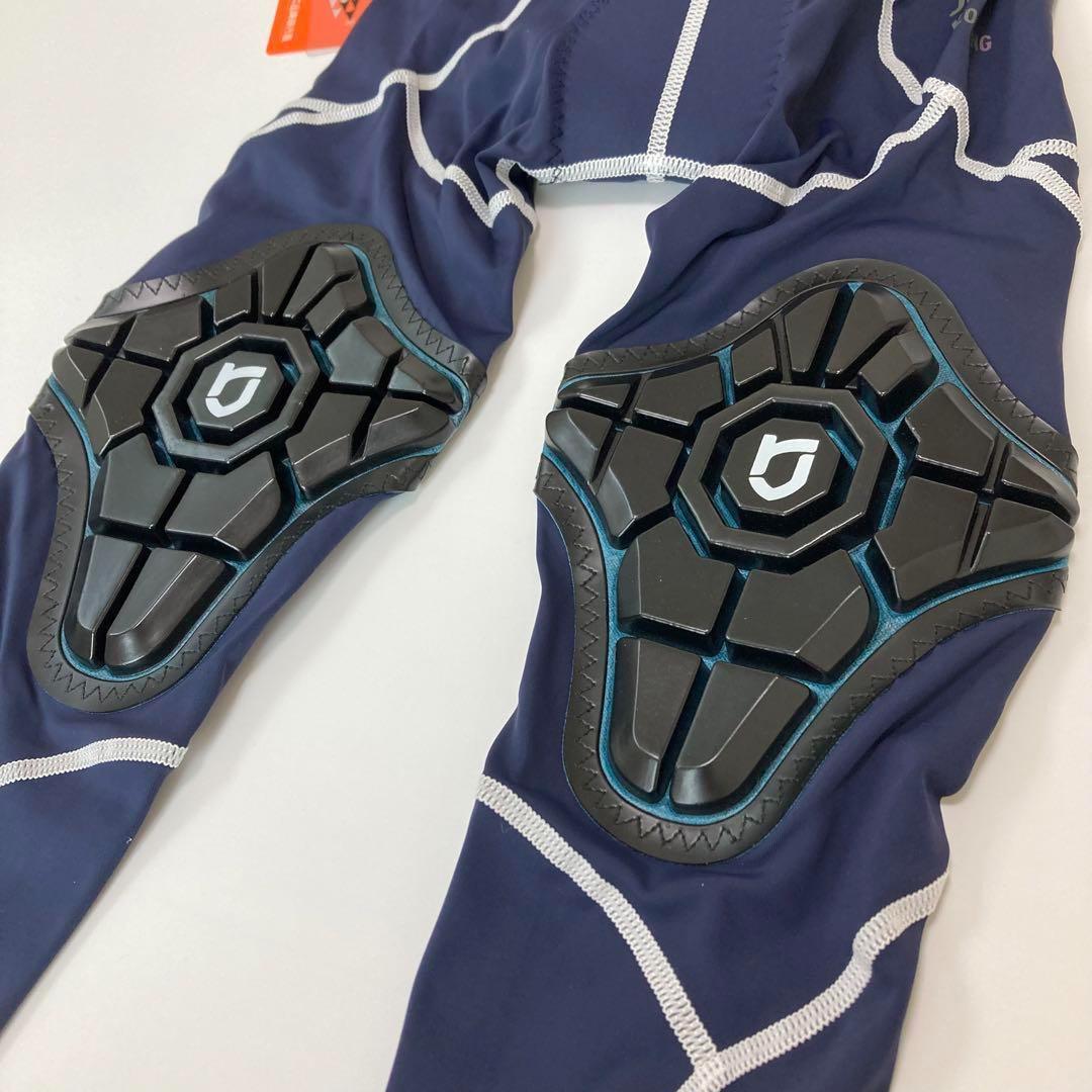 サイクルパンツ キッズ Mサイズ ネイビー×ホワイト ランバイク ストライダー