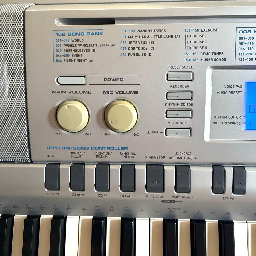 【動作確認済】CASIO 電子キーボード76鍵 標準ピアノ形状鍵盤 WK-210