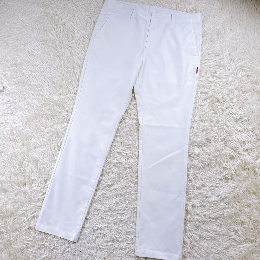 【メンズL⭐️美品 】V12 ヴィトゥエルヴ ゴルフパンツ 白
