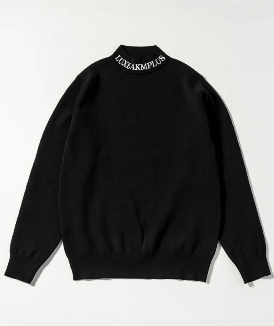 【新品】LUXAKMPLUS ブラック　セーター ハイネック