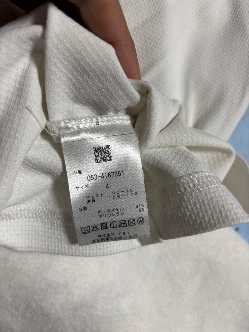 PEARLY GATES ホワイト ゴルフシャツ