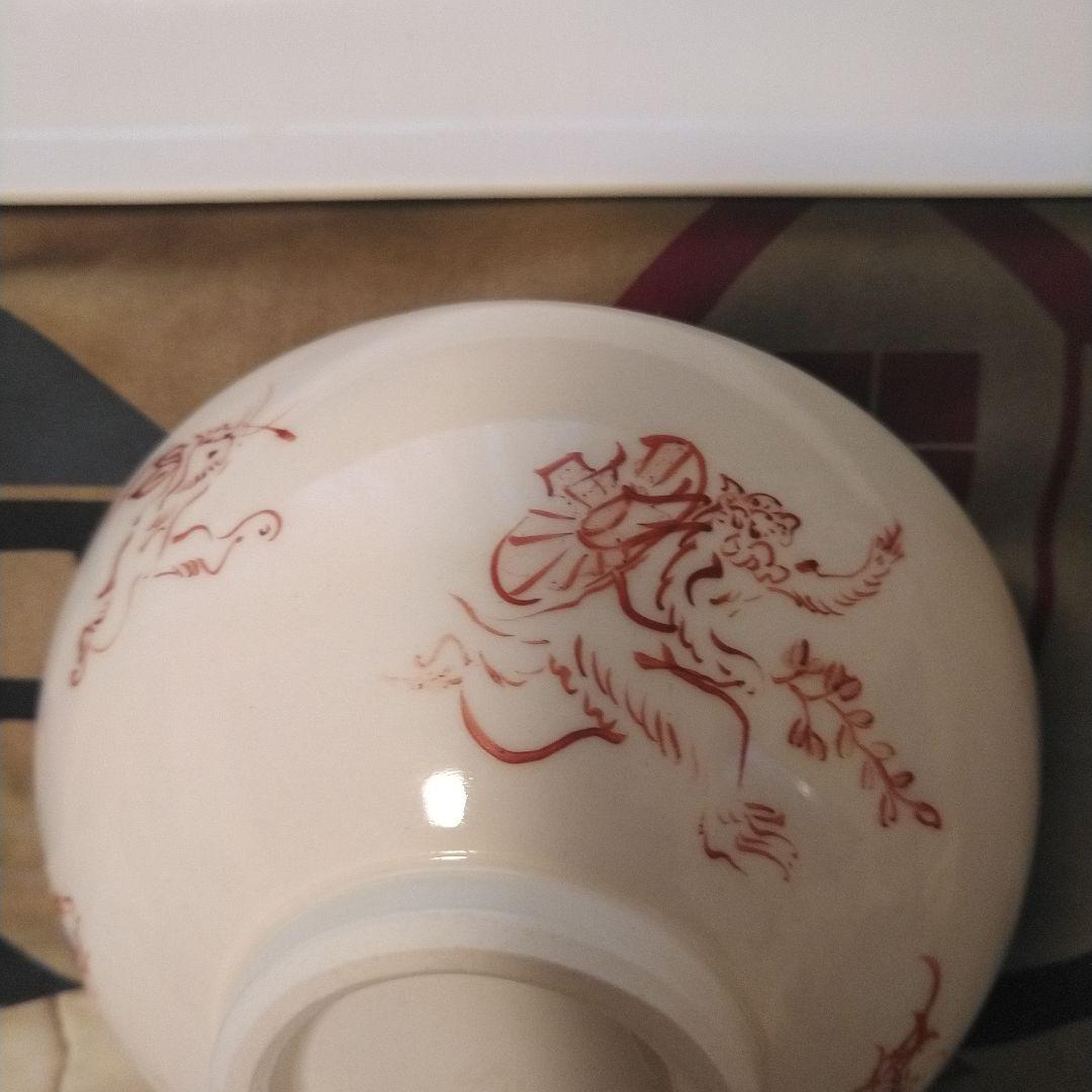 お値下げ可能品　鳥獣戯画　高山寺（赤塗り）茶碗