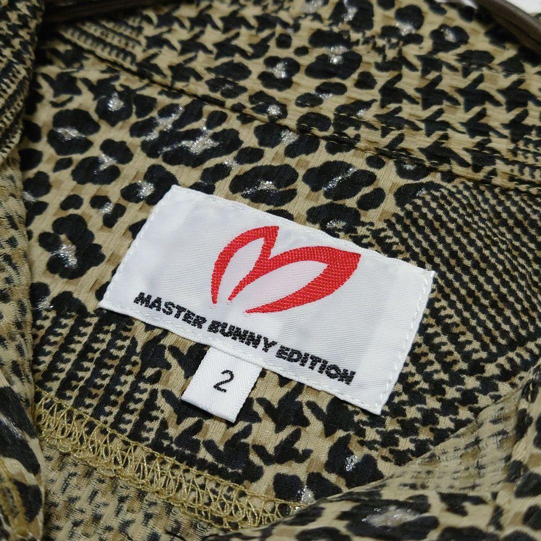 【極美品】マスターバニーエディション レオパード 千鳥格子 半袖 ポロシャツ L