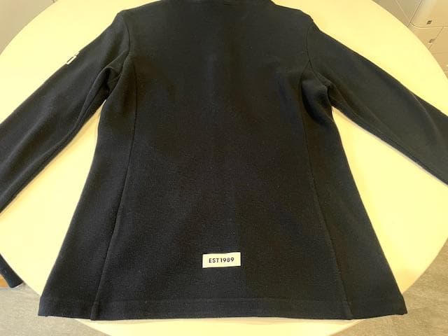 パーリーゲイツ パーカー 2(L) ネイビー ロゴプリント ダブルジップ①