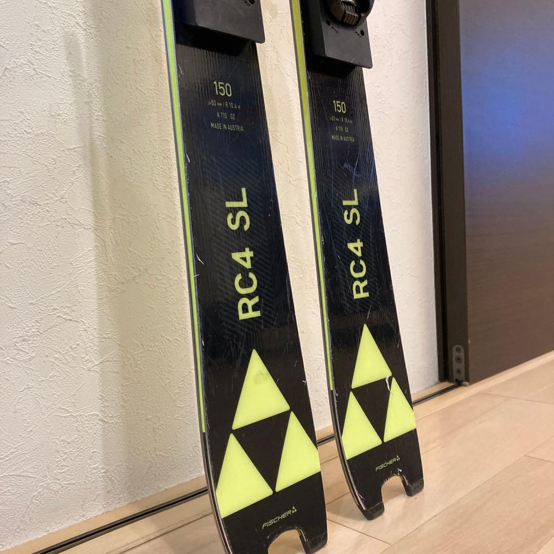 美品 FISCHER RC4 SL スキー 150cm バインディング付き