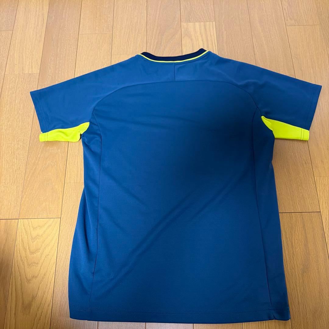 YONEX バドミントンシャツ L ネイビー/イエロー
