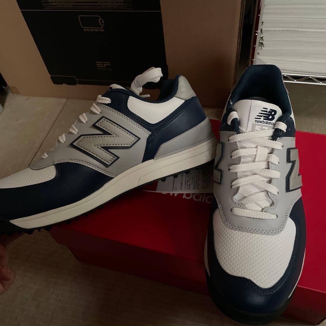 New Balance ゴルフシューズ　ネイビー/ホワイト 24cm#1118