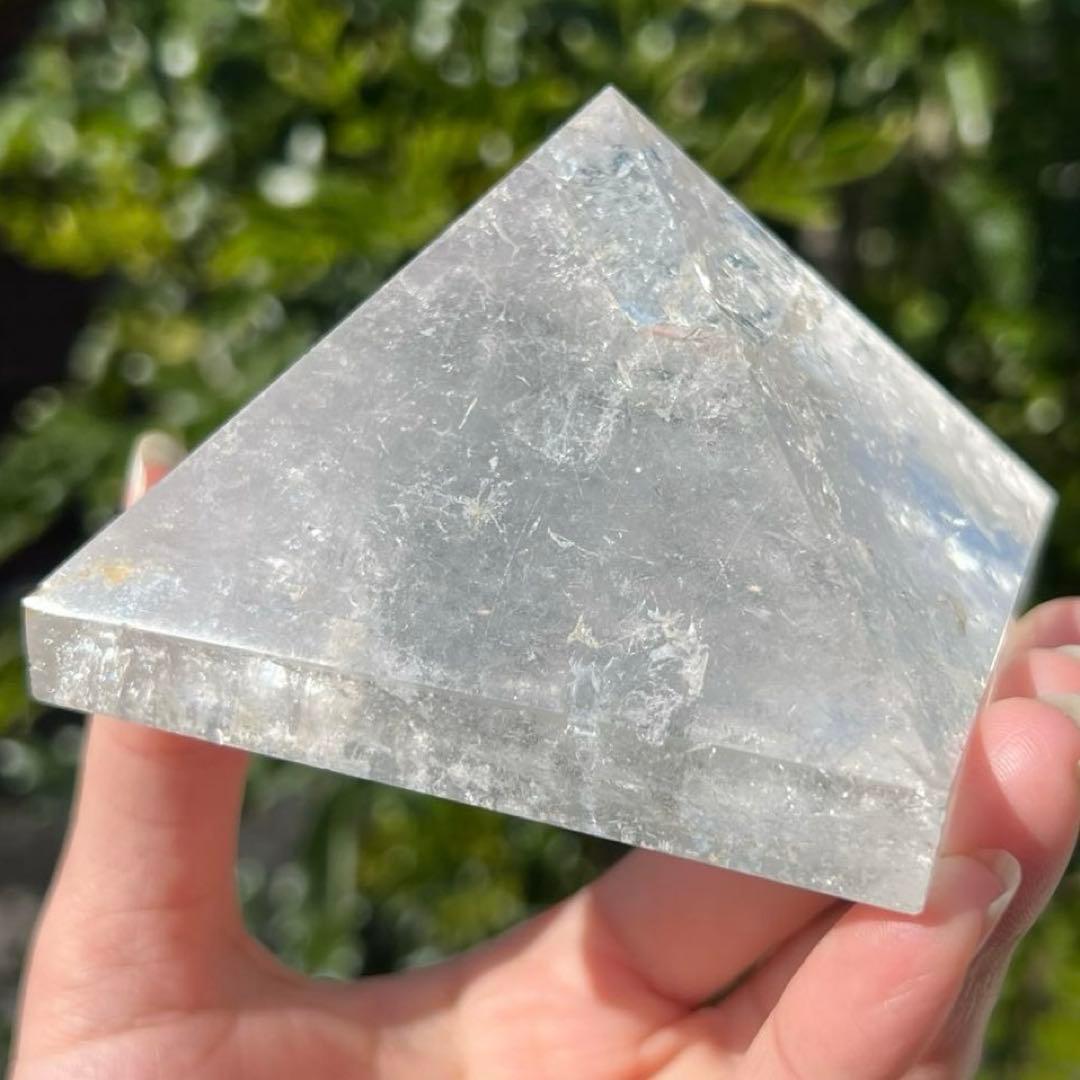 ✳️✨高透明！聖なる山からの贈り物✨ヒマラヤ産 レインボー水晶 ピラミッド 天然石