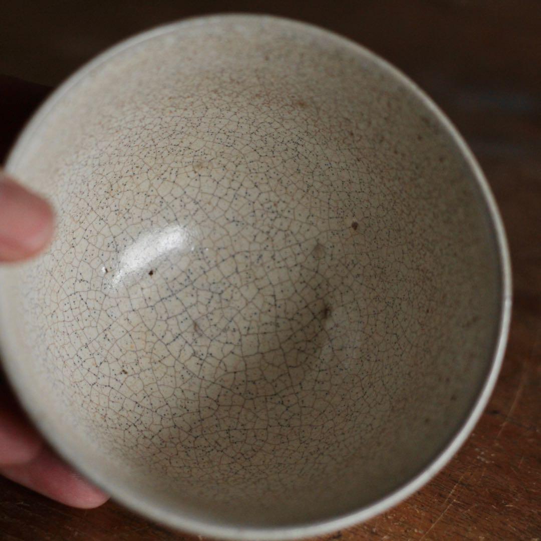 藁灰釉 茶碗 赤膚焼 茶道具 古美術 古道具 アンティーク