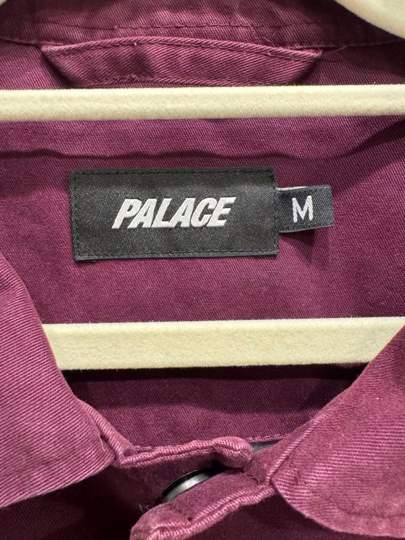 PALACE コーチジャケット バーガンディ Mサイズ