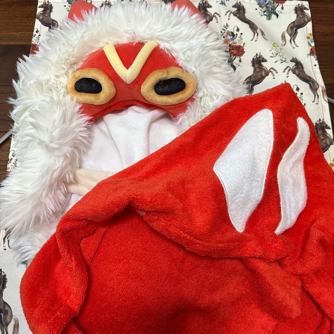 ジブリパーク限定 もののけ姫 サン 被り物 アシタカ フードタオルセット