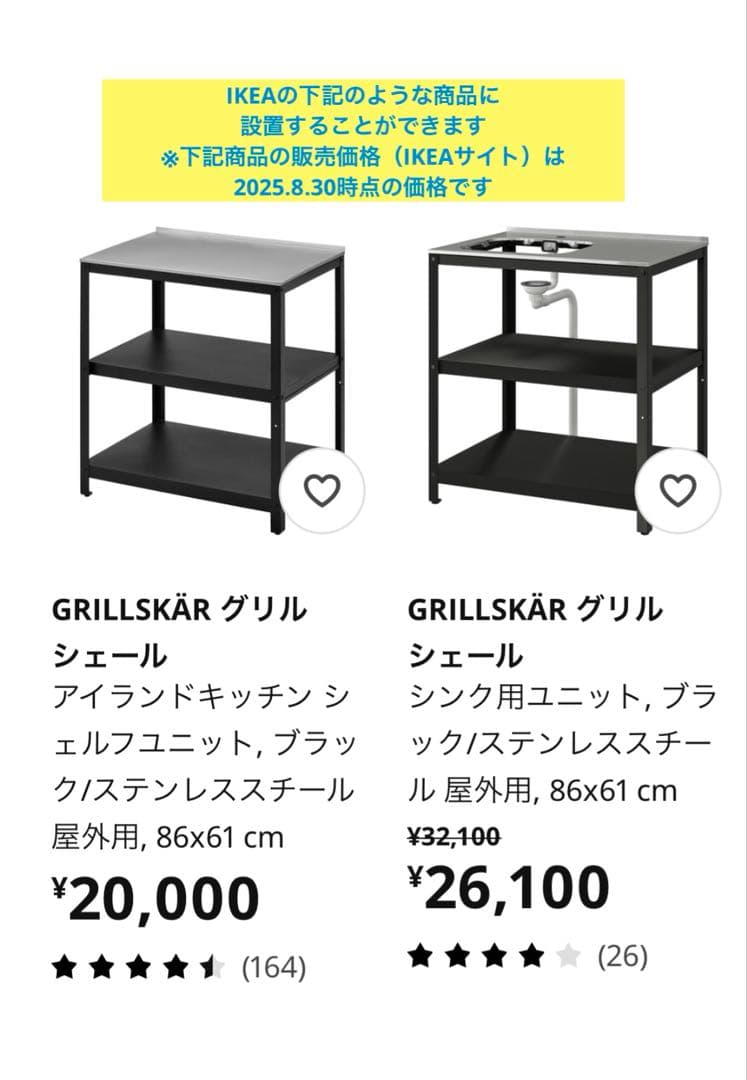 【IKEA】GRILLSKÄR グリルシェール バックパネル 86x87 cm