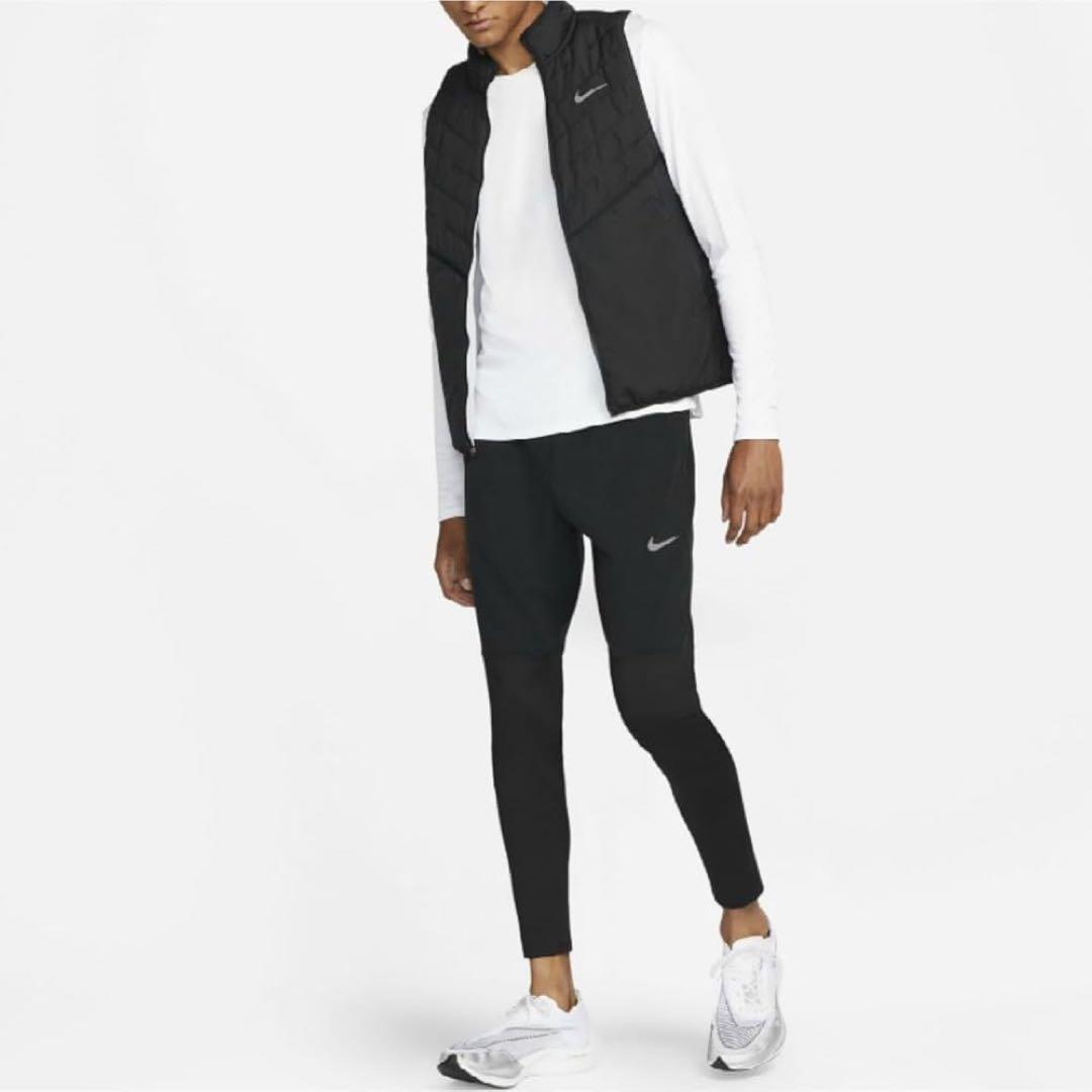 NIKE ランニングウェア ベスト 新品 メンズ アウターナイキ Lブラック