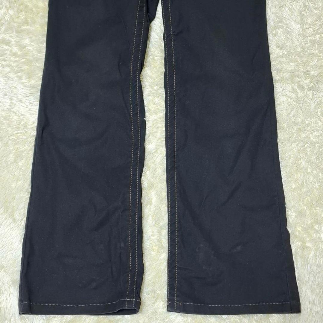 パーリーゲイツ ゴルフ パンツ ５号 L相当 ブラック 洗濯済