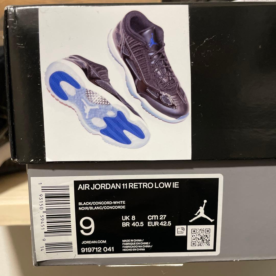 Jordan 11 RETRO Low IEブラック US 9 27.0