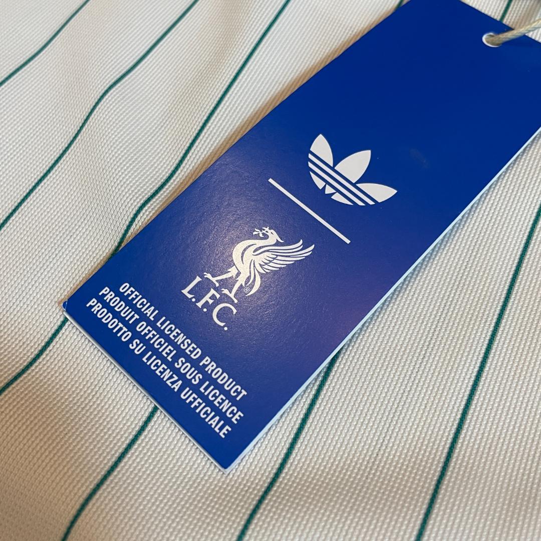 新品　4XL　リバプールFC テラスアイコン ジャージ　ホワイト　ストライプ