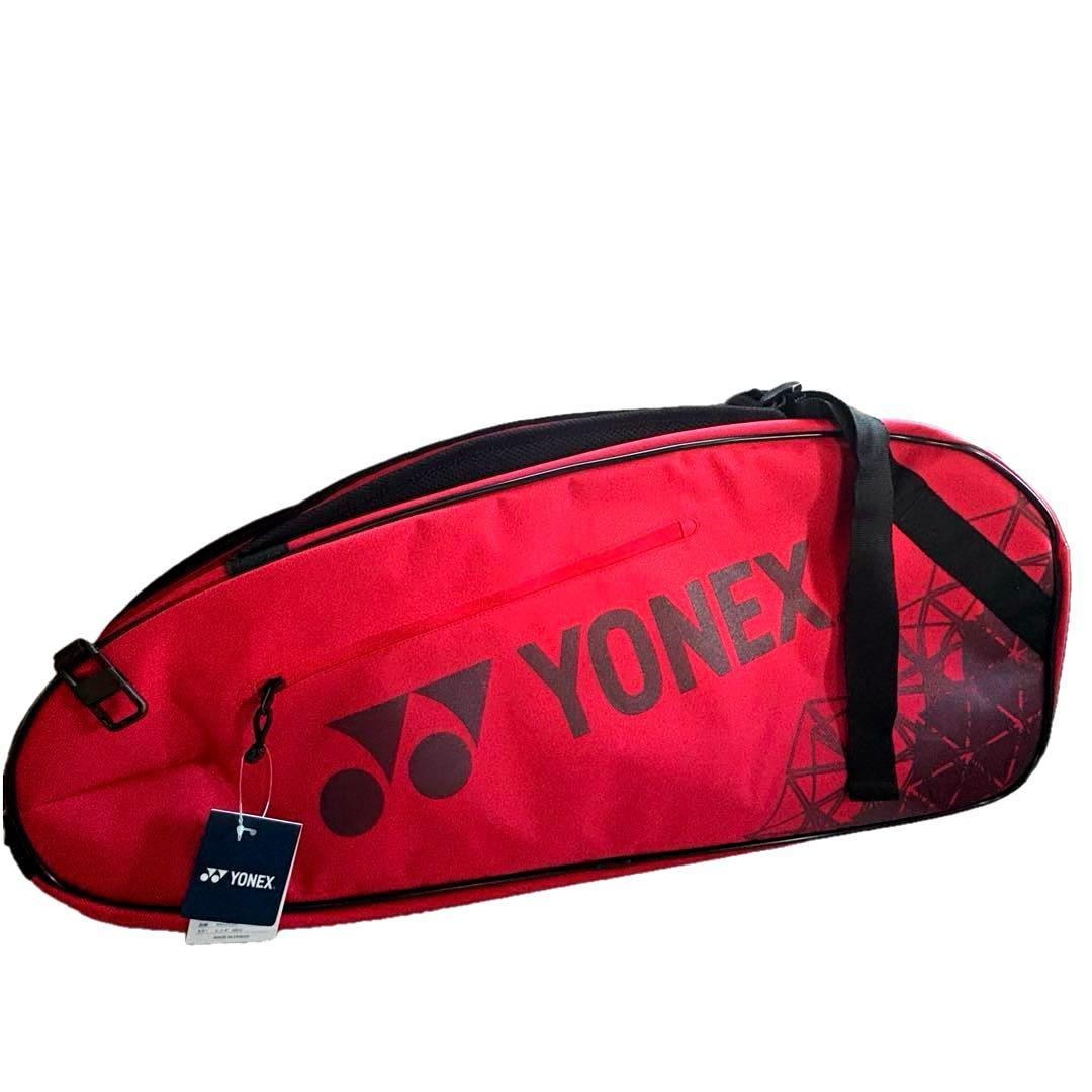 【新品タグ付き】YONEX ヨネックスラケットバッグ6 レッドBAG2532R