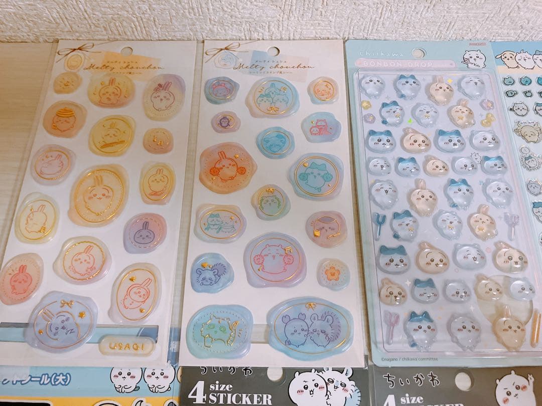 ア*)様 正規品　店舗購入　ちいかわ　シール　13点セット　ボンドロ　ぼっちゃり
