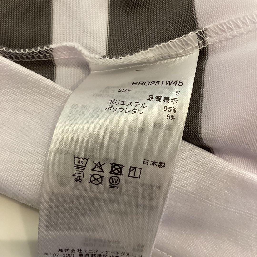 新品　BRIEFING WS PANEL STRIPE HIGHNECK RF