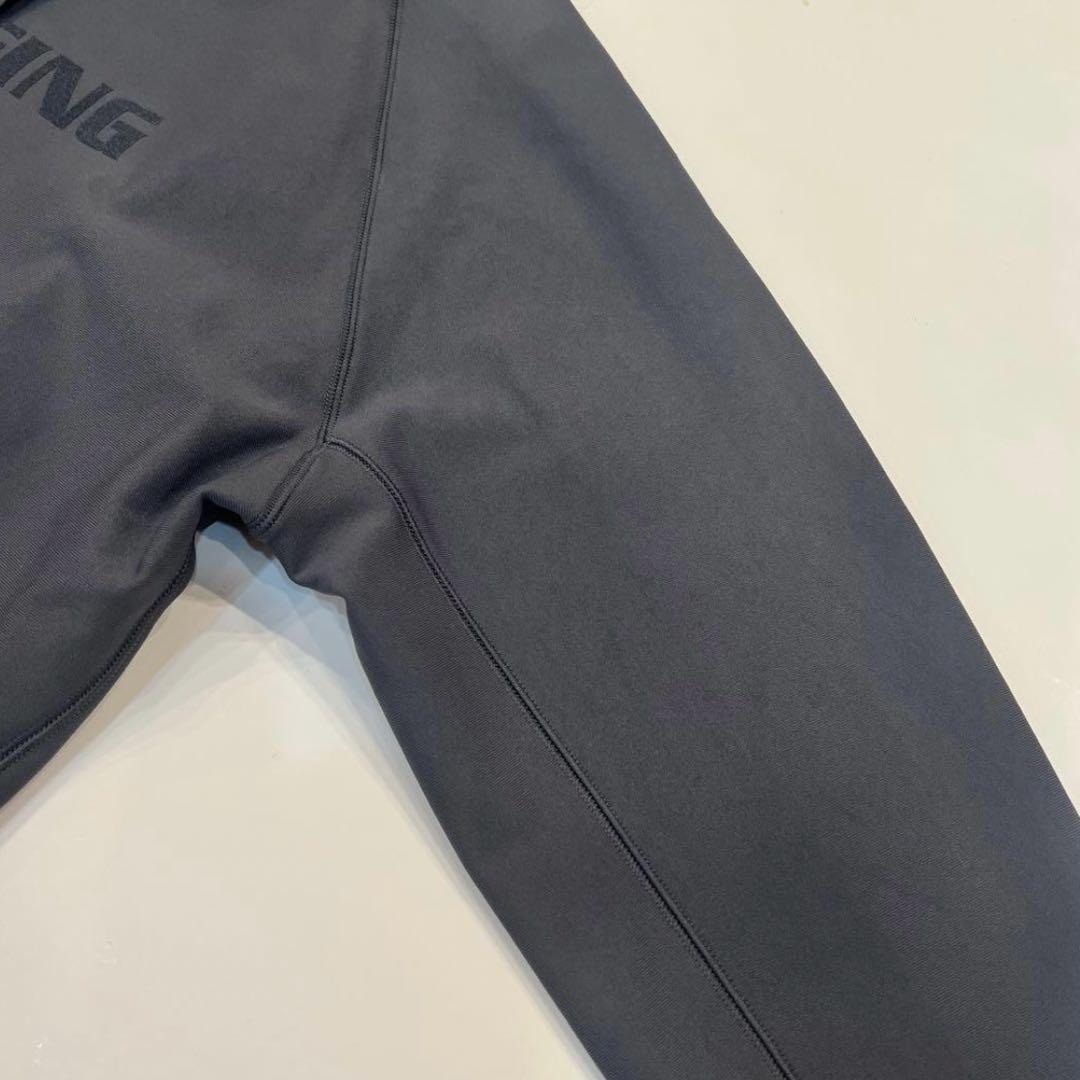 新品　BRIEFING MEN’S LOGO HOODIE チャコールL