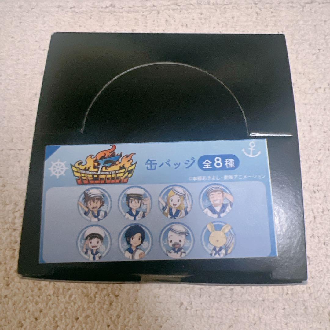 デジモンフロンティア　缶バッジ　BOX 全8​種　　描き下ろしイラスト