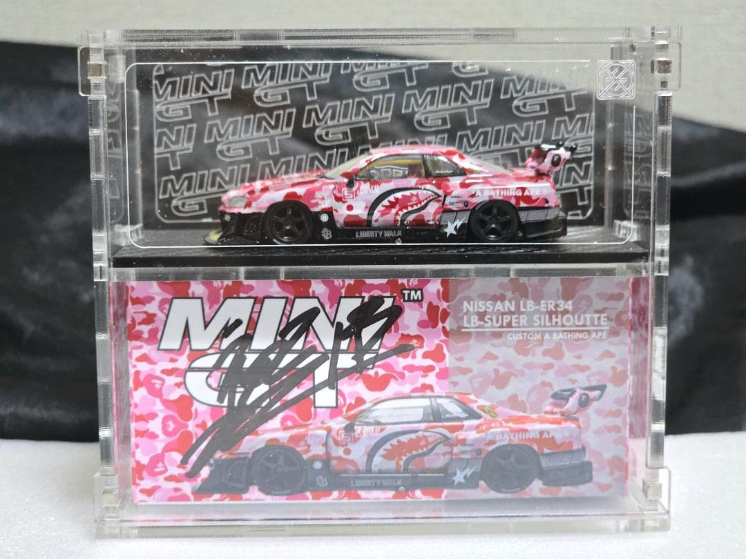 限定 LBWK Mini GT BAPE 日産 ER34+ ケース付きサイン入り