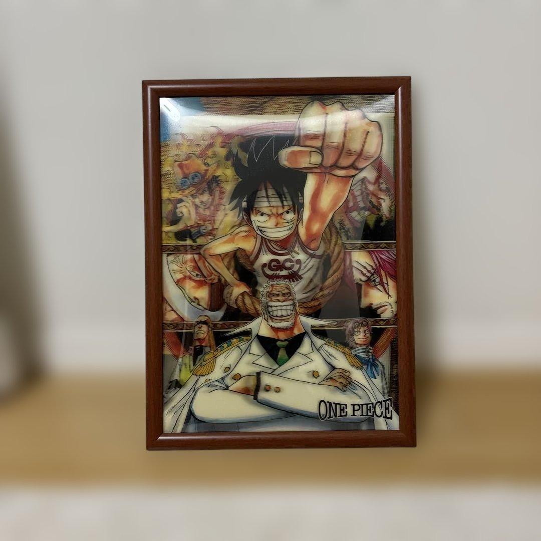 ONE PIECE 3D ポスター 木製フレーム