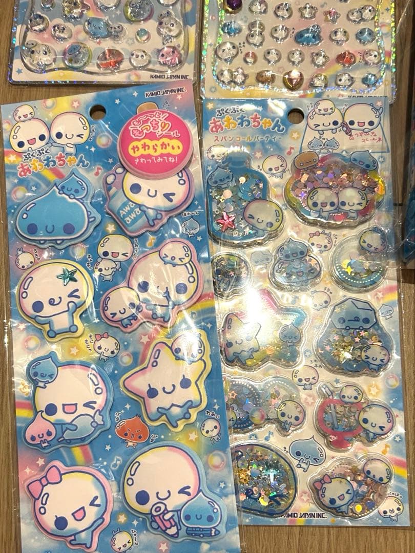あわわちゃん　シール帳　プチドロ　スパンコールパーティー