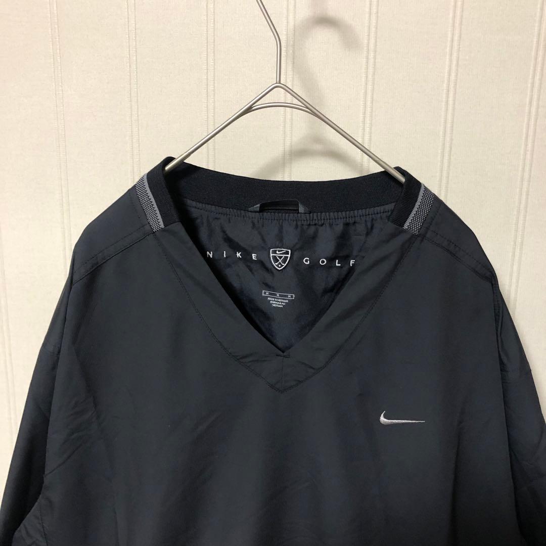 大人気❗️ナイキゴルフ NIKE GOLF ナイロン プルオーバー ピステ 黒M