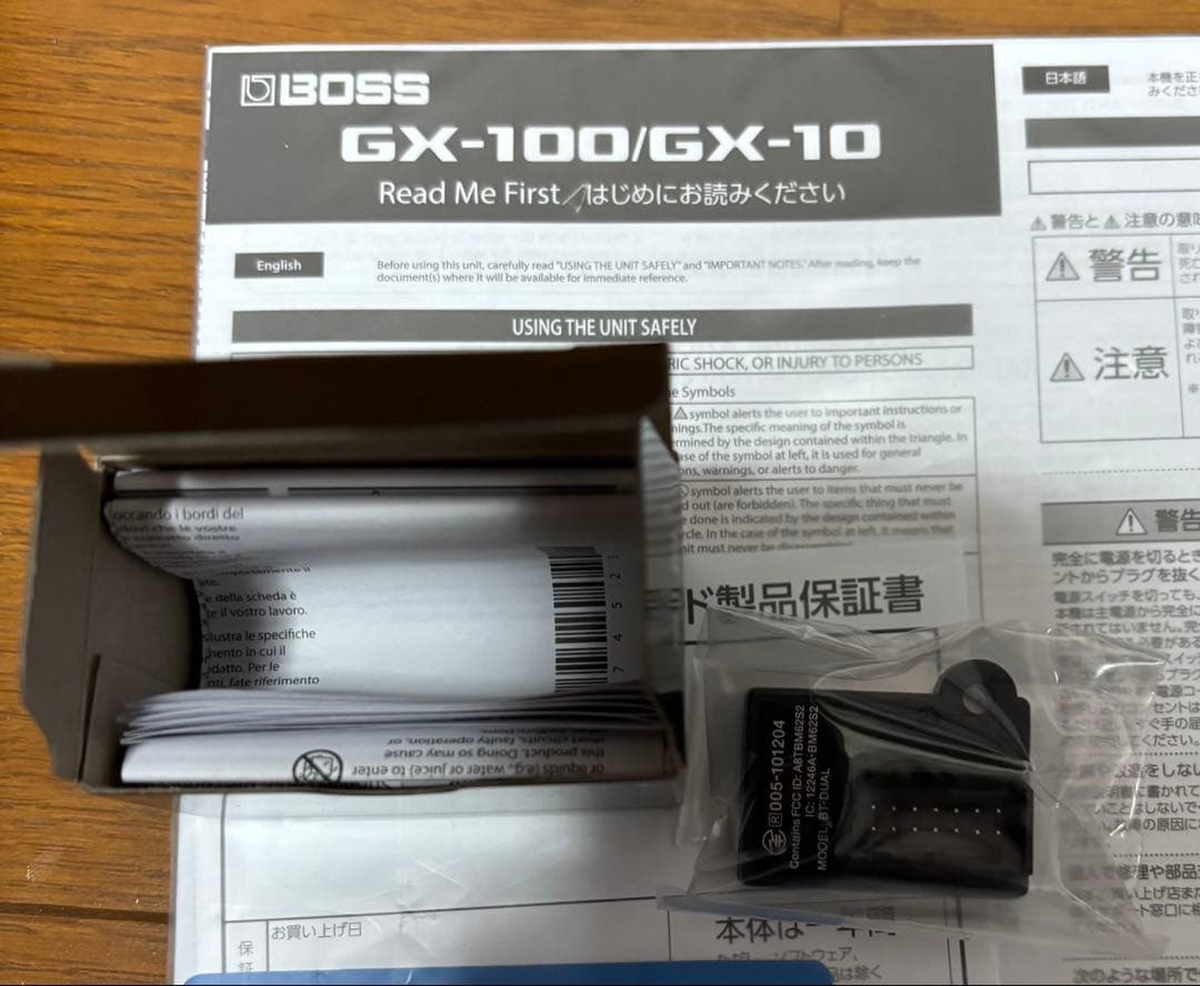美品　BOSS マルチエフェクター GX-10 BT-DUAL 付属