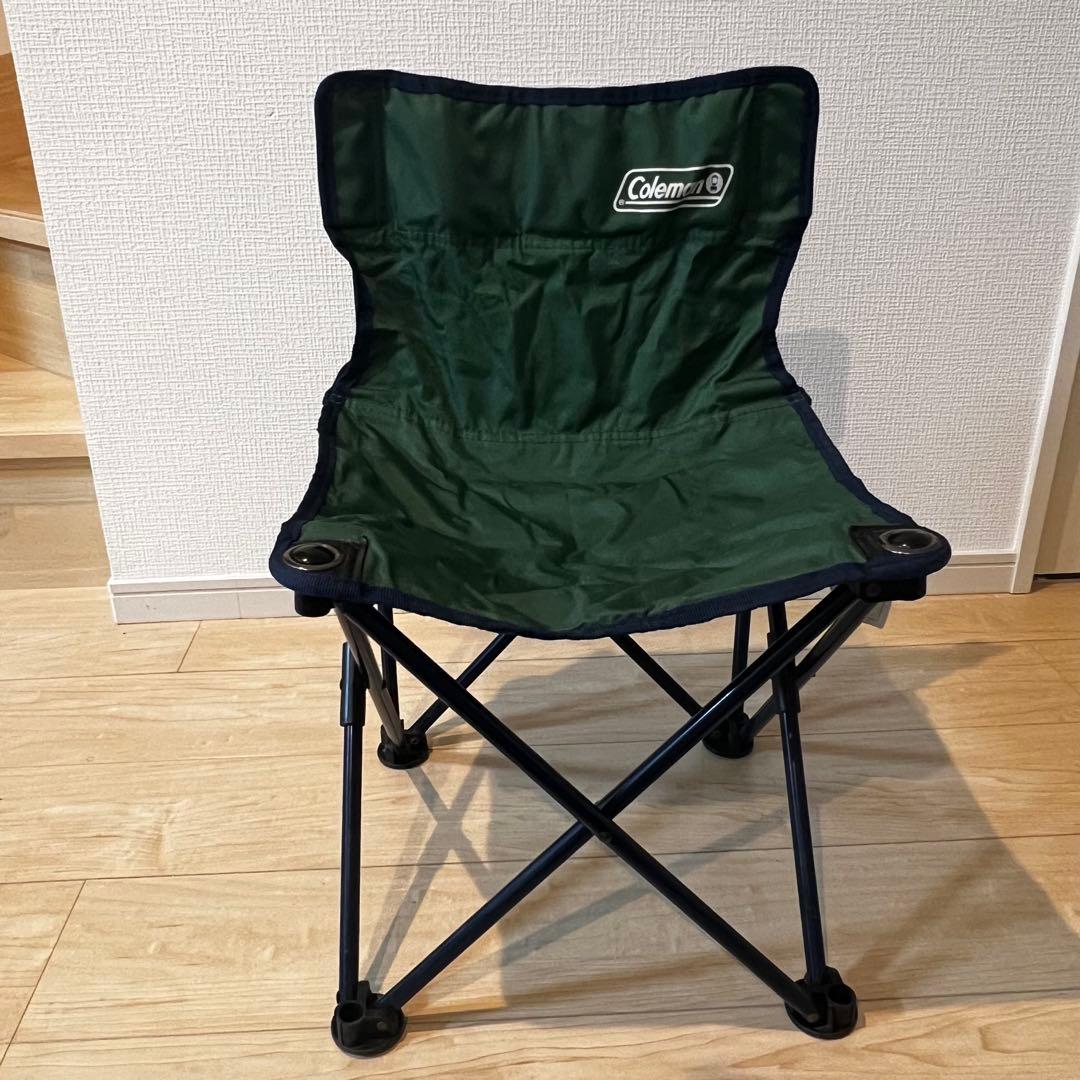 コストコ・Coleman 折りたたみチェア 緑赤3脚セット